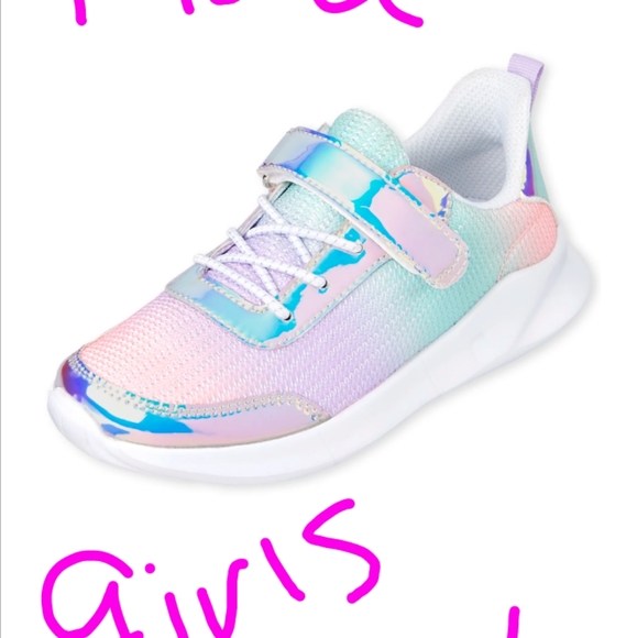 Ombre mesh fashion sneakers iridescent - Picture 2 of 2